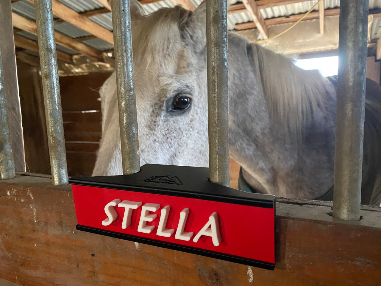 Swappable Customizable Horse Stall Nameplate