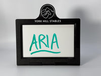 Easy Swap Horse Stall Plate w/Custom Logo or Text