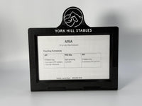 Easy Swap Horse Stall Plate w/Custom Logo or Text