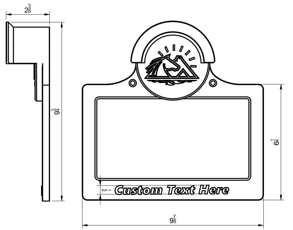 Customizable Horse Stall Nameplate
