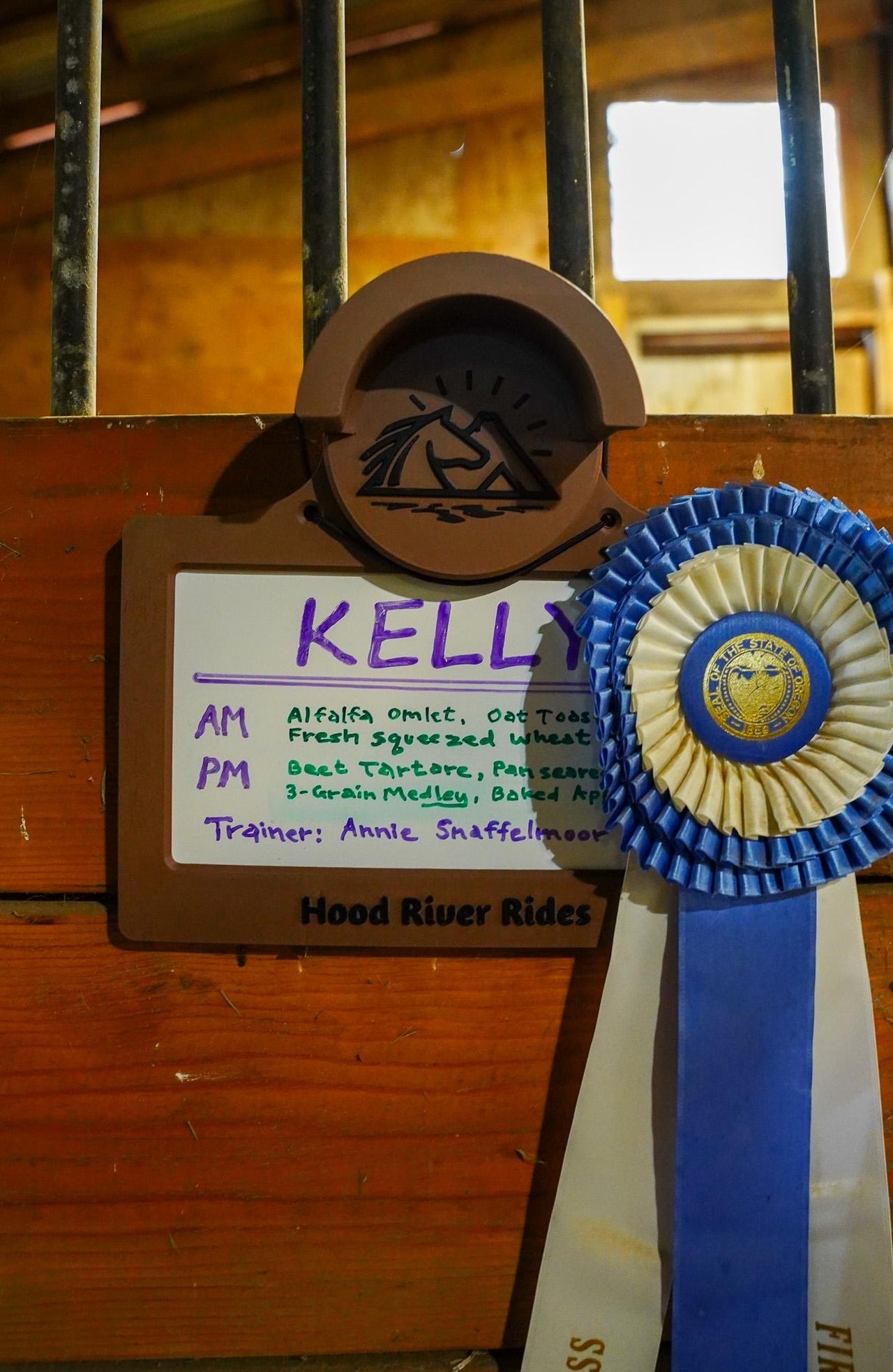 Customizable Horse Stall Nameplate