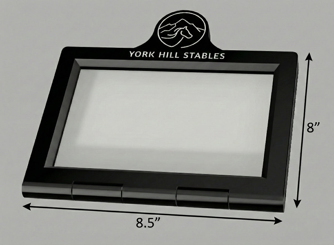 Easy Swap Horse Stall Plate w/Custom Logo or Text
