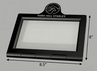 Easy Swap Horse Stall Plate w/Custom Logo or Text