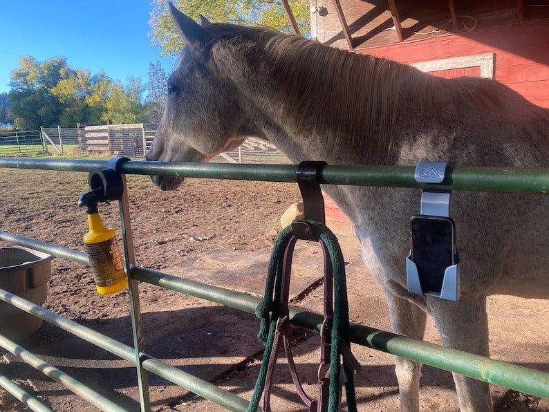 Portable Rail Hook for Horse Tack