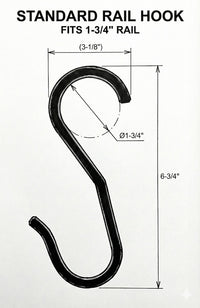 Portable Rail Hook for Horse Tack