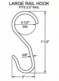 Portable Rail Hook for Horse Tack